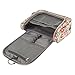 Toiletry Bag Stylish, Yeiotsy Retro Flowers Hanging Travel Toiletry Bag Floral Makeup Bag Cute Cosmetic Organizer for Women (Khaki)