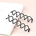 Hisight Black Spiral Hair Pin DIY Hair Style Sleek and Compact Alloy Construction Fluffy Screw Hair Pins - 15 Boxs (Postcard box)