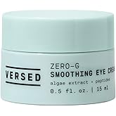 Versed Zero-G Smoothing Eye Cream - Smoothing Algae Extract, Firming Peptides and Deeply Moisturizing Olive Oil - Vegan Eye Cream For Wrinkles And Fine Lines (0.5 fl oz)