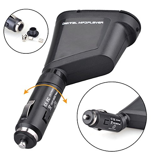 Car Kit MP3 Player Wireless FM Transmitter Music Player LCD USB SD MMC with Wireless Remote Control Green
