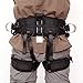 kissloves Full Body Safety Harness Outdoor Climbing Harness Half Body Harness Safe Seat Belt for Mountaineering Outward Band Expanding Training Rock Climbing Rappelling Equip (Half-Body Black)