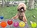 LLSPET Latex Dog Chewing Squeaky Ball Toys Face Fetch Play Toy for Puppy Small Medium Pets Dog cat 6PCS/Set