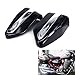JFG RACING Black Motorcycle Battery Cover Guard Protector Two Sides Fairing One Pair for CMX250 1996-2005 CMX250C 2003-2005 CA250 1995-2005