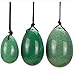 Yoni Eggs Set of 3 Drilled Quartz Jade Egg for Kegel Exercise Pelvic Floor Muscles Vaginal Exercise Yoni Egg Ben Wa Balls Health Care for Women Mother Girlfriends New Mom Gift HYS03-US
