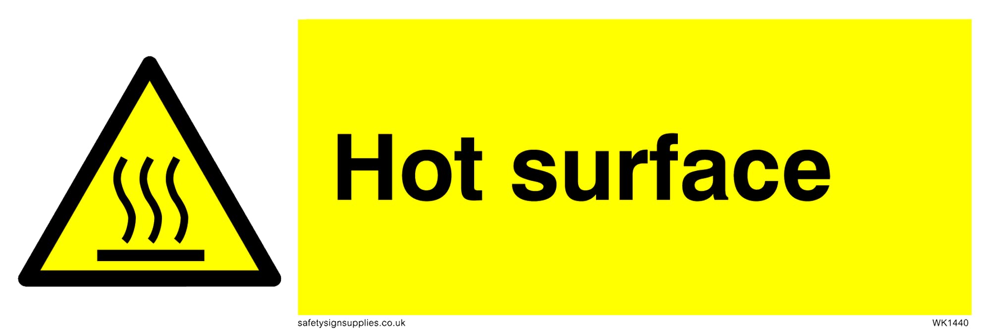 Hot Surface Sign - 150x50mm - L15