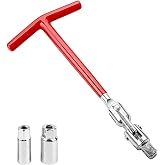 Osilly 3PCS Car Spark Plug Socket Wrench T-Handle Set, 16mm 5/8" &amp; 21mm 13/16" Joint Spark Plug Socket Wrench Installer Remover Tool, Universal for Motorcycles and Small Motor Vehicles