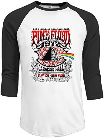 For Men Pink Floyd-Carnegie Hall Soft 3/4 Sleeve\r\n Vintage Jerseys Printed T Shirts