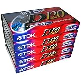 TDK 5 Pack Audio Cassette Tapes - Red, 300 Minutes, Cassette, 5 Count
