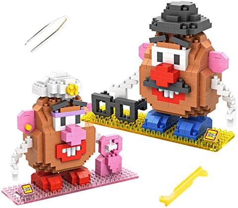 Amazon Reians Loz 2ボックスダイヤモンドブロックkawaiiトイストーリーmr Potato Ms Potato親子ゲーム建物ブロックアクションフィギュア子供の教育玩具 赤ちゃん 幼児のおもちゃ おもちゃ