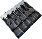 APG VPK-15B-2A-BX Vasario Series Standard-Duty ABS Plastic Till for Cash Drawer, 5 Bill Compartments, 5 Coin Compartments, 14.2" x 2.35" x 12.05""