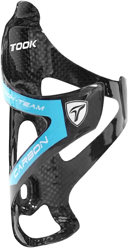 TOSEEK Carbon Fiber Water Bottle Cages Lightweight Bicycle Water Bottle Holder Bike Cages Brackets Blue