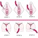 Clitoral Vibrator Double-Head Vibrating Waterproof G Spot Stimulator High Frequency Masturbation Dildo Vibrator Female Quickly Orgasm, Treediride Silicone Clitoris Vagina Massager Sex Toys (Rose Red)