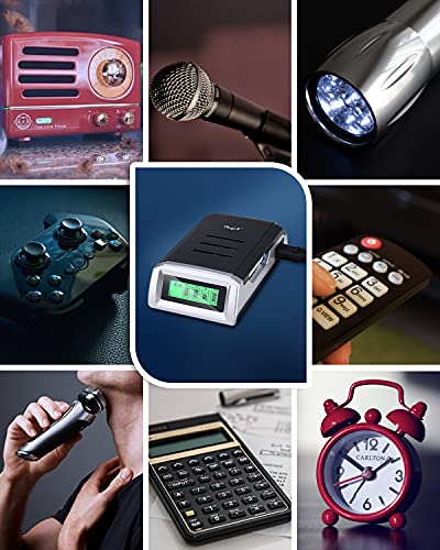 CkeyiN Universal Cargador ，Universal Cargador Rápido ，con 4 Ranura Independiente ，para Pila Recargable AA, AAA,Ni-MH,Ni-Cd Clase de eficiencia energética A++ /Negro