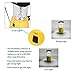 Qooltek Multi-functional 4-way Powered Solar Hand Crank LED Camping Lantern with AM/FM Radio and Emergency Cell Phone Charger (Yellow)