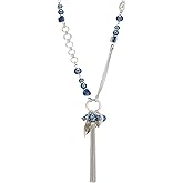 FULU AUTUMN Long Necklaces for Women Trendy Long Chunky Beaded Necklace Boho Fashion Costume Jewelry Mothers Day Gifts for Her