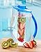 +New Design+ 3.2 Qt Fruit Infuser Water Pitcher 101 Oz BPA Free Acrylic Easy to Use Fruit Infusion Water Pitcher Large Enough to Use to Fill Multiple Fruit Infused Water Bottles