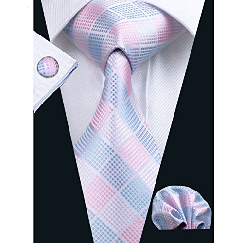 UPC 645195450003, Hi-Tie Plaid Tie Pink Blue Wedding Set