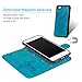 Compatible with iPhone 7 Wallet Case, Case Embossed Love PU Leather Case Full Protective Anti-Scratch Resistant Cover Magnetic Case Slot Wrist Strap Case for iPhone 7 & iPhone 8 (Elephant-Blue)