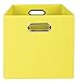 Modern Littles Sweets Folding Storage Bin, Solid Yellow