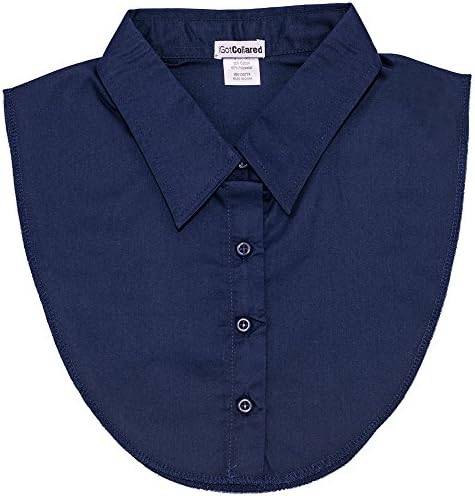 Navy Blue Women's Dickey Collar by USA-Based IGotCollared (aka Dicky Collar, Detachable, Fake Blouse Collar)