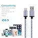Suplink 3pack 6FT Extra long Cord 8 Pin Lightning to USB Charging Cables for iPhone SE/6/6s/6 plus/6s plus,5c/5s/5,iPad Pro/Air/Mini, iPod Nano/Touch (gray white)