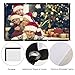 Micsoa Portable Projector Screen 120 Inch 16:9 HD Folding Indoor Outdoor Movie Screen Gaming Office Home Cinema Projector Screen White