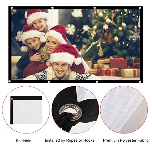 2 Micsoa+Portable+Projector+Screen+Inch