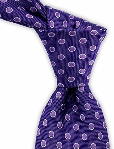 Purple Silk Tie with Light Purple Polka Dots by TieThis | The Birmingham Tie