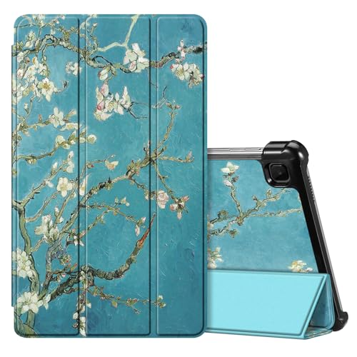 Fintie Slim Case for Samsung Galaxy Tab A7 Lite 8.7 Inch 2021 Model (SM-T220/T225/T227), Ultra Thin Lightweight Hard Back Shell Tri-Fold Stand Cover, Blossom
