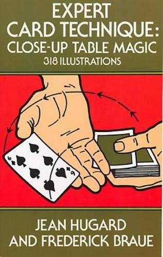Expert card technique: close-up table magic