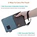 Women's Small Canvas Crossbody Purse 6 inch Cell Phone Bag With Shoulder and Wrist Strap(Light Green)