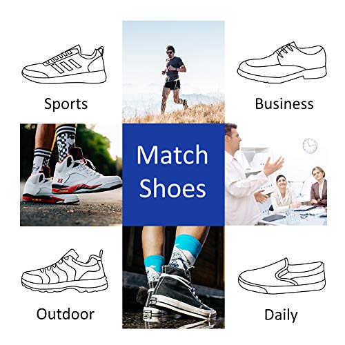 Mens Athletic Low Cut Ankle Socks Cushioned Running Sports Sock for Men 6 Pack,Black,Sock Size 10-13