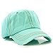 Plain Solid Color Thick Thread Vintage Distressed Baseball Cap Hat