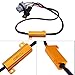 HUIQIAODS 7440 T20 W21W 50W 6Ohm LED Light Load Resistor Fixed LED Headlight Bulb Fog Light Fast Super Flash Turn Signal Flashing Light Error Code Canbus Resistor Decoder 2PCS
