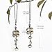 H&D HYALINE & DORA Car Rearview Mirror Hanger Hanging Ornament,Crystal Suncatcher for Window (Flower)