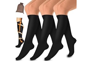 Rfirady Compression Socks for Women & Men Circulation 15-20 mmHg. Running Socks with Gradient Compression