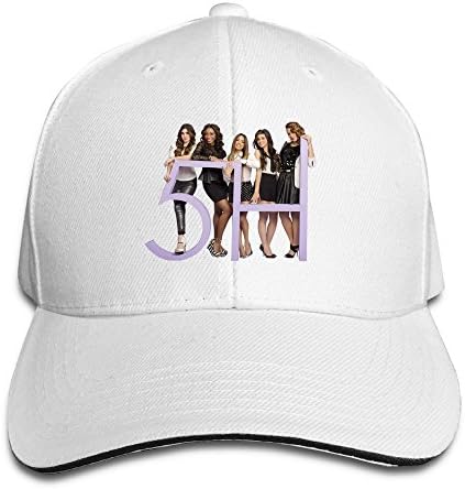 Unisex Fifth Harmony Logo Fitted Cap White