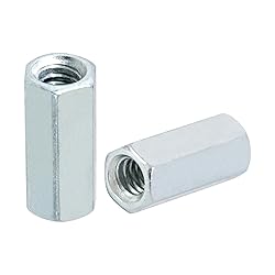 Evecad 50 Packs 1/4''-20 Coarse Coupling Nuts, Hex
