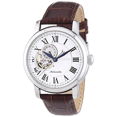Seiko SSA231K1 Automatic White Dial Brown Leather Band Watch