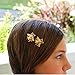 BESSKY 1 Pair/2PCS Style Exquisite Gold Bee Hairpin Side Clip Hair Accessories Party