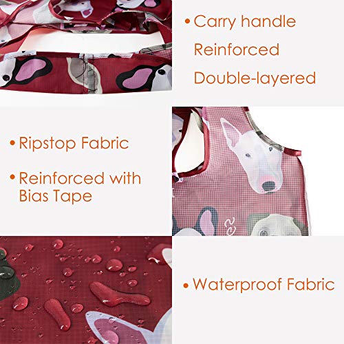 3 Reusable+Foldable+Groceries+Waterproof+Eco+Friendly