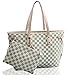 GOLD ANT Shoulder Bag for Women Classic Tote Bag Handbag with Removable Inner Pouch Cream Large