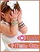 Little Miss Twin Stars Girls' I Love My Jewels 14k Gold-Plated Hoop Earrings with Red Enamel Heart