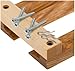 J.K. Adams Ash Wood Stemware & Wine Bottle Rack, 21-inches by 18-inches, 5-bottle, 15 Glass Capacity