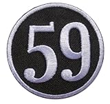= 59 = Club Emroidered Cafe Racer Ton up [3 Inches] Patch