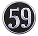 = 59 = Club Emroidered Cafe Racer Ton up [3 Inches] Patch