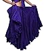 Wevez® Women's Plus Size Gypsy 25 Yard Long Flowy Solid Color Renaissance fair Skirt, Violet