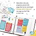 Weekly Pregnancy Journal with 40 Milestone Stickers, 120 Pages That Can Be Rearranged, Baby Memory Book and Journals Make Great Gifts for First Time Moms! Books Comes in A Binder and Keepsake Box