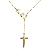 Cujiesp But God Cross Necklace for Women - 925 Sterling Silver with Gold Plating, Christian Faith Gift