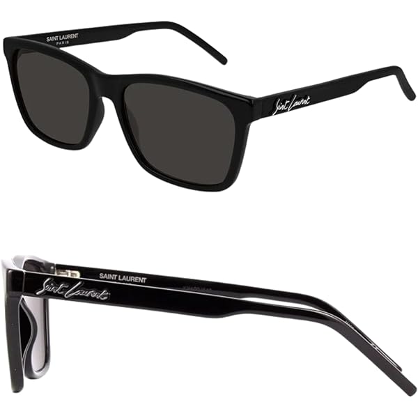 SAINT LAURENT SL318 001 56MM Black / Black Square Sunglasses for